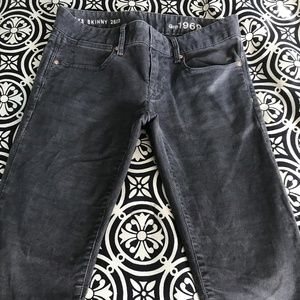 Grey Gap skinny corduroy pants